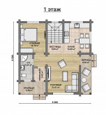 Дом из клееного бруса VZ-351